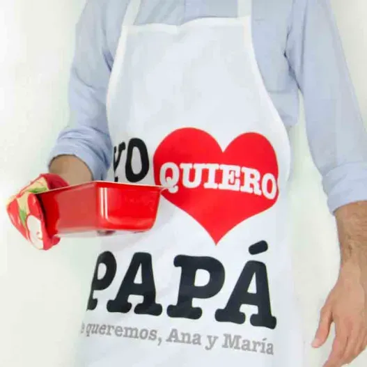 Delantal personalizado Te quiero Pap&aacute; (Vista alternativa)