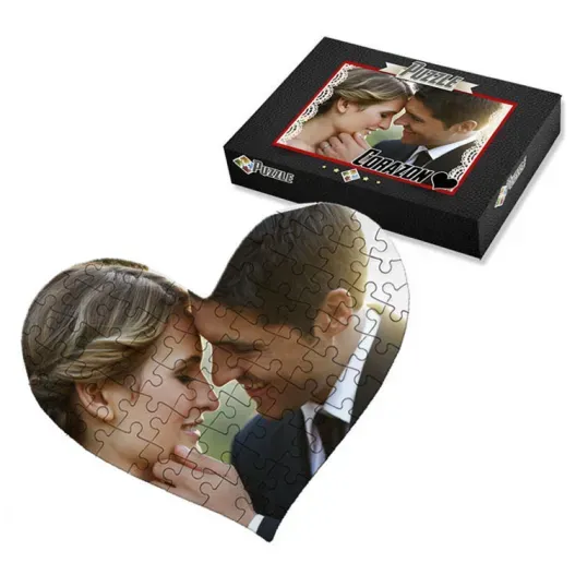 Puzzle coraz&oacute;n personalizado 104 piezas (Foto de catálogo)