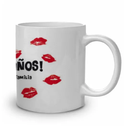 Taza "Feliz cumplea&ntilde;os" personalizada (Vista alternativa)