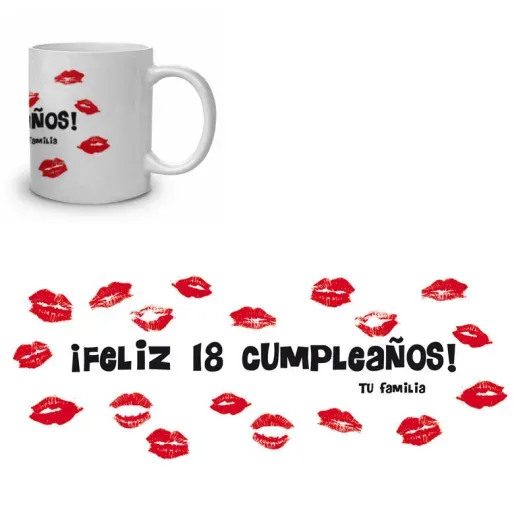 Taza "Feliz cumplea&ntilde;os" personalizada (Idea de regalo original)