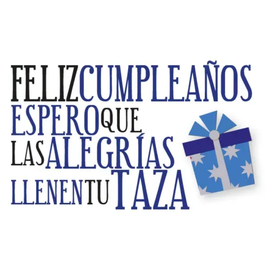 Taza personalizada con tu frase (Vista alternativa)