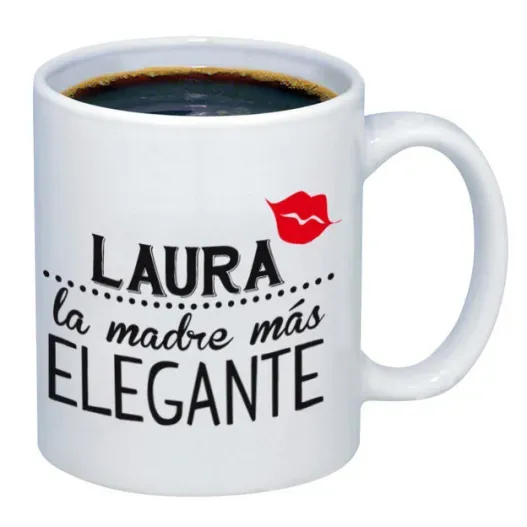 Taza personalizada para la madre m&aacute;s elegante (Idea de regalo original)