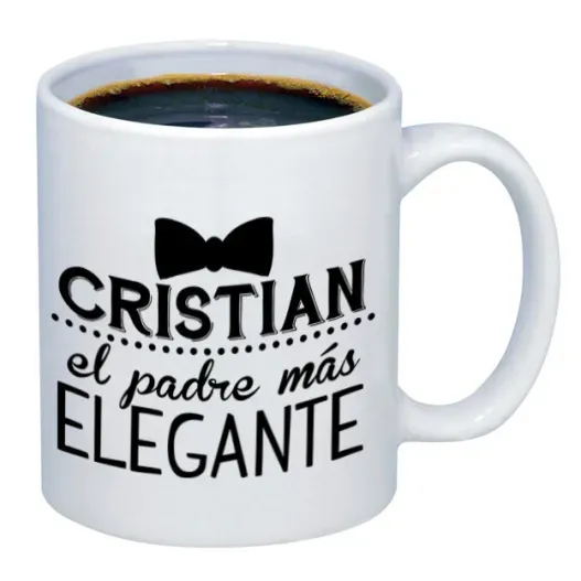 Taza personalizada para padre m&aacute;s elegante