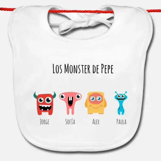 Babero familias personalizado (Vista alternativa)