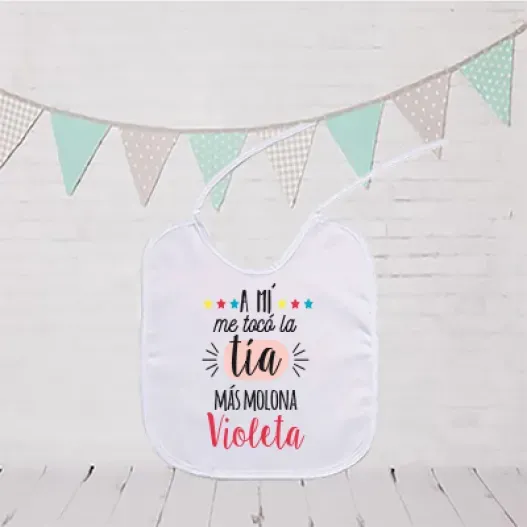 Babero personalizado El m&aacute;s mol&oacute;n (Vista alternativa)
