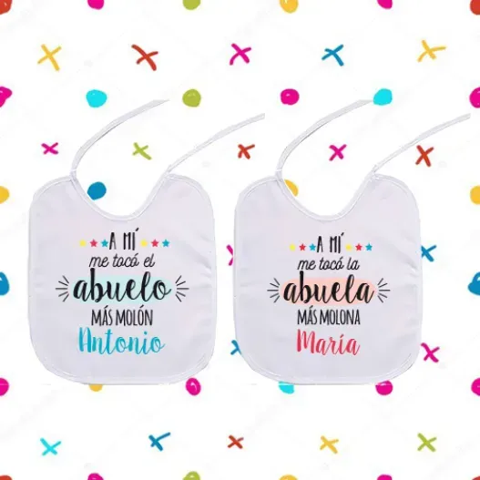 Babero personalizado El m&aacute;s mol&oacute;n (Idea de regalo original)