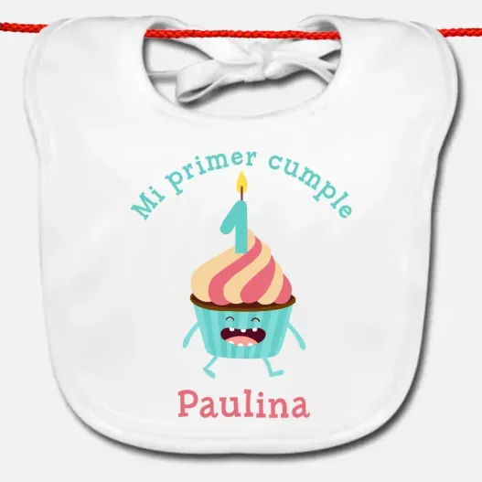 Babero personalizado Mi primer cumple