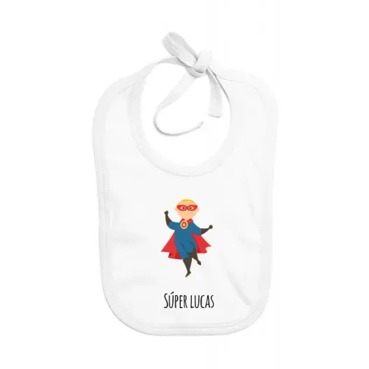 Babero BIO S&uacute;per familia personalizado