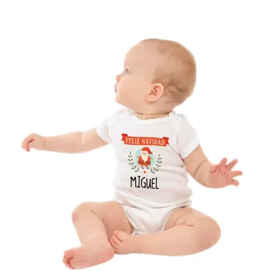 Body beb&eacute; personalizado &iexcl;Feliz Navidad! (Idea de regalo original)