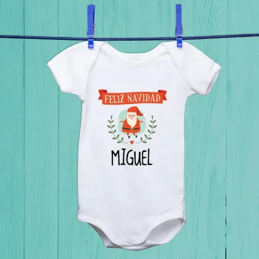 Body beb&eacute; personalizado &iexcl;Feliz Navidad!