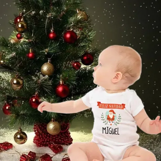 Body beb&eacute; personalizado &iexcl;Feliz Navidad! (Vista alternativa)