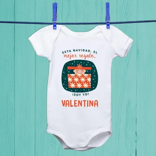Body beb&eacute; personalizado para Navidad