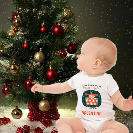 Body beb&eacute; personalizado para Navidad (Vista alternativa)