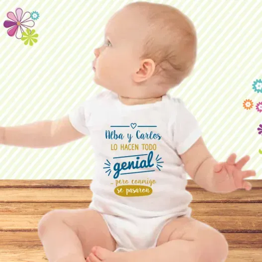 Body personalizado beb&eacute; genial (Idea de regalo original)