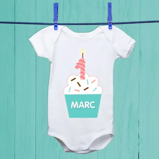 Body personalizado 'Cupcake' (Vista alternativa)