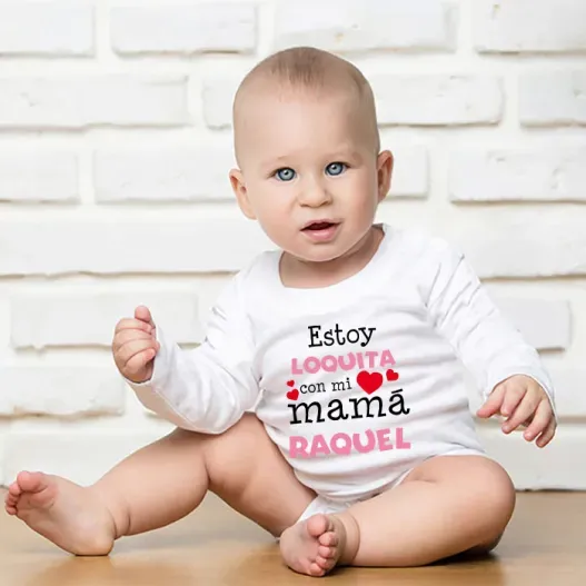 Body personalizado estoy loquita (Foto de catálogo)