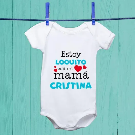 Body personalizado estoy loquito con...