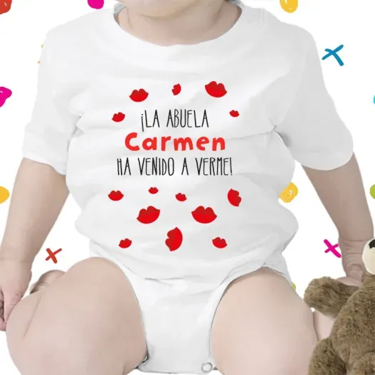 Body personalizado ha venido la abuela (Detalle de presentación)