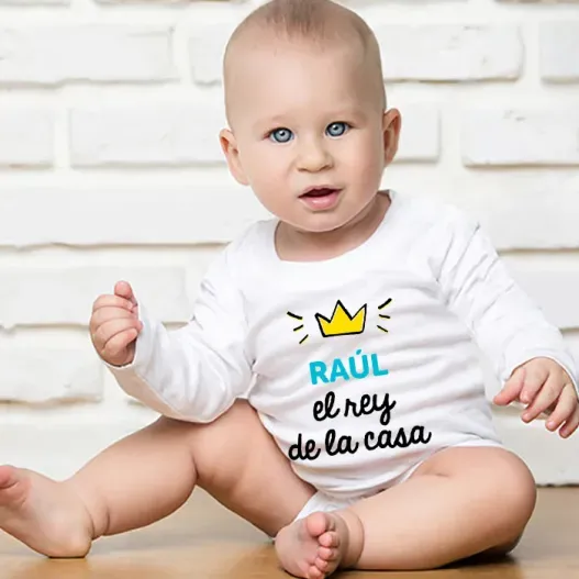 Body o camiseta infantil Rey o reina personalizada (Foto de catálogo)
