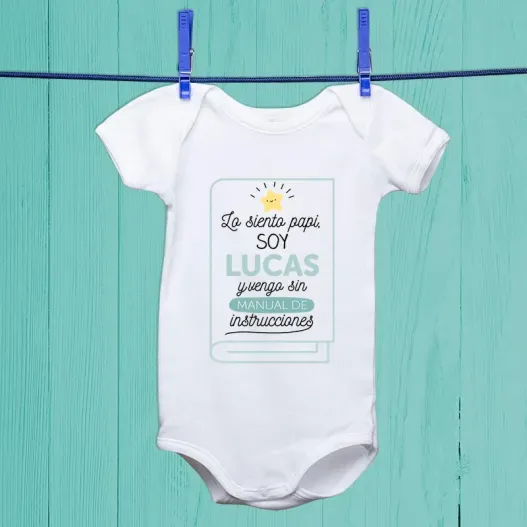 Body personalizado 'Vengo sin instrucciones'