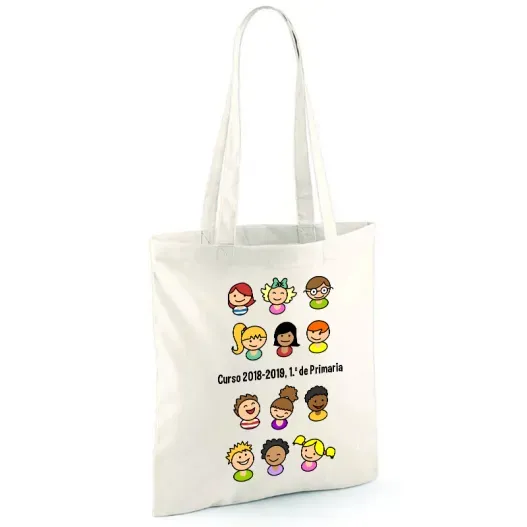 Bolsa tote bag personalizada para profe (Detalle de presentación)