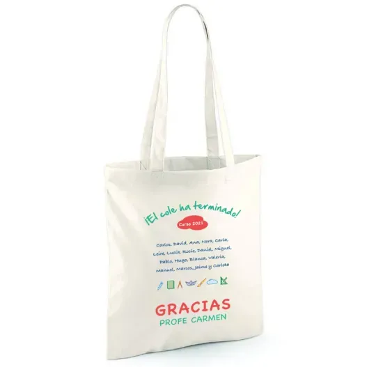 Bolsa tote BIO personalizada para profe (Idea de regalo original)