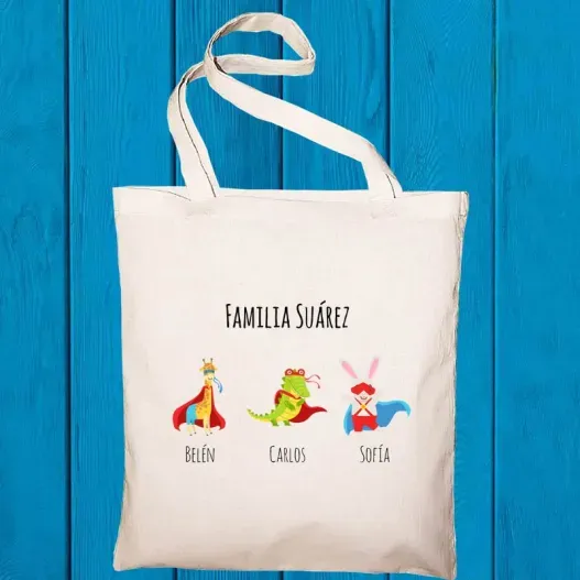 Bolsa tote BIO familias personalizado (Vista alternativa)