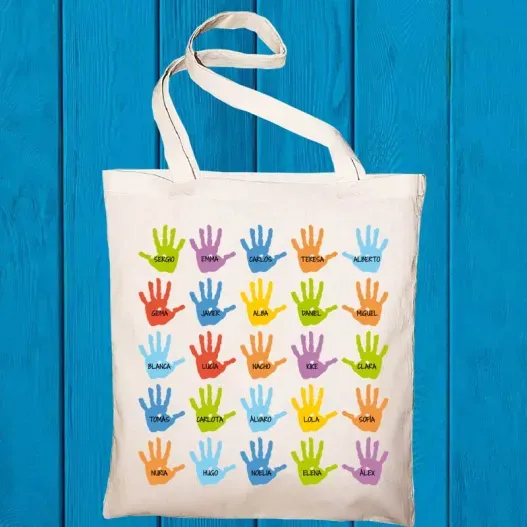 Bolsa tote personalizada 'Dejas huella' BIO (Foto de catálogo)