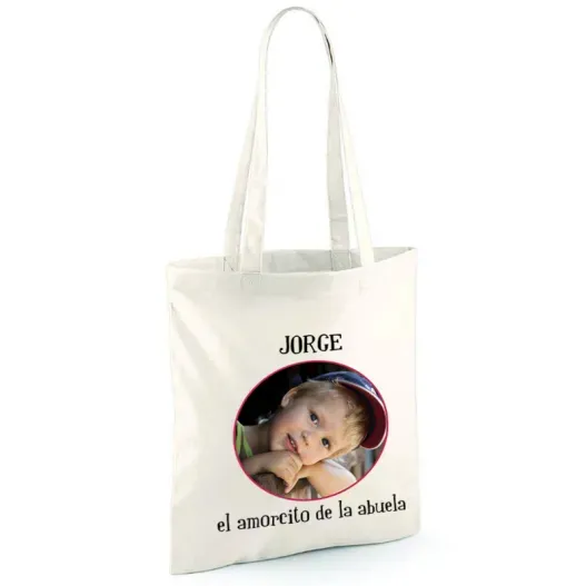 Bolsa tote personalizada para abuela (Idea de regalo original)