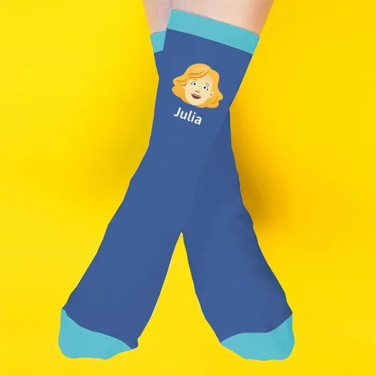 Calcetines BIO personalizados con avatar (Idea de regalo original)