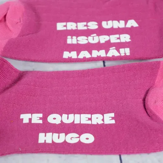 Calcetines divertidos personalizados para mam&aacute; (Vista alternativa)