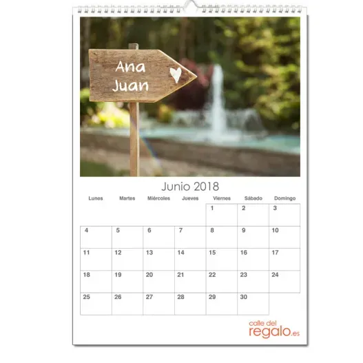 Calendario Boda personalizado (Idea de regalo original)