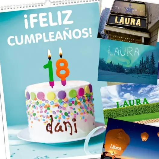 Calendario Cumplea&ntilde;os personalizado