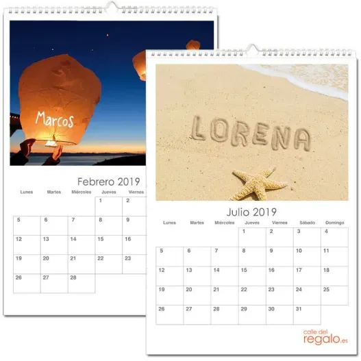 Calendario Cumplea&ntilde;os personalizado (Idea de regalo original)