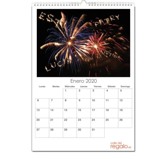 Calendario Nuestra Familia personalizado (Idea de regalo original)