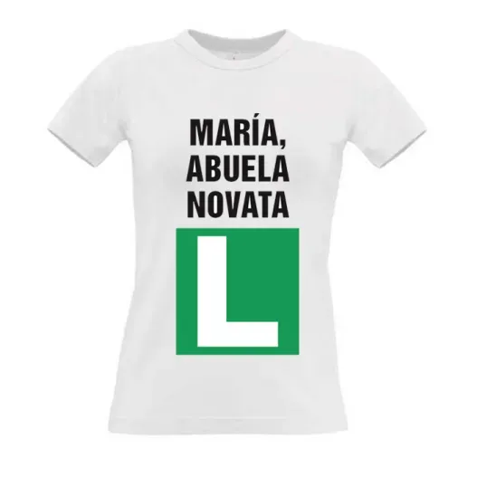 Camiseta abuela novata personalizada (Idea de regalo original)