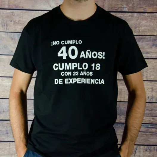 Camiseta cumplea&ntilde;os divertida personalizada (Vista alternativa)