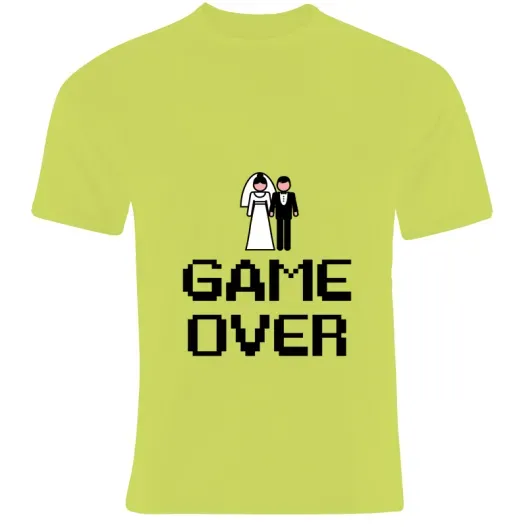 Camiseta despedida de solteros Game over (Idea de regalo original)