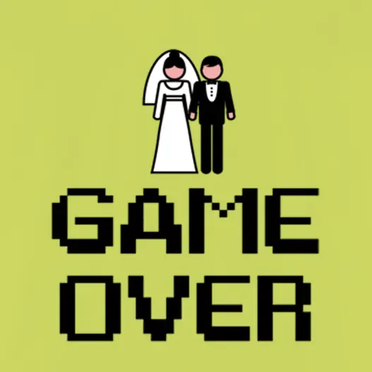Camiseta despedida de solteros Game over (Vista alternativa)