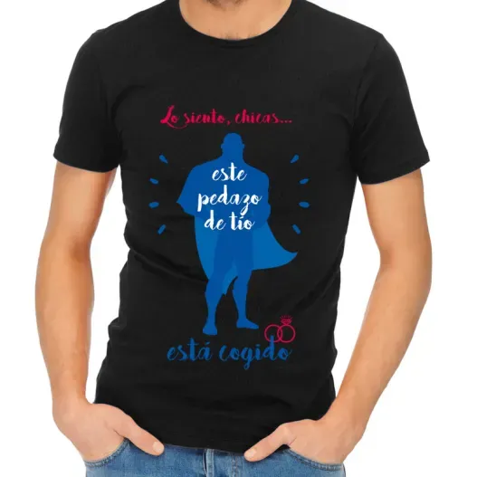 Camiseta despedida de solteros Lo siento, chicas.. (Vista alternativa)