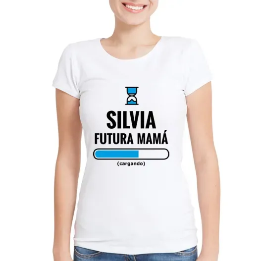 Camiseta futura mam&aacute; personalizada (Vista alternativa)