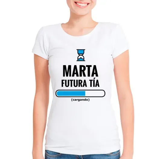 Camiseta futura t&iacute;a personalizada