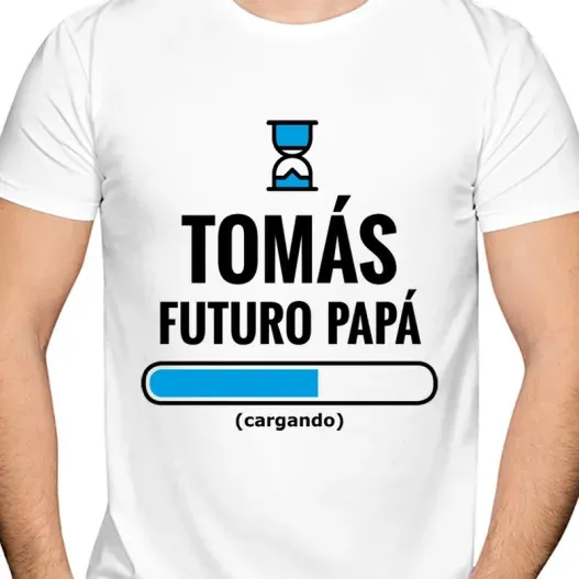 Camiseta futuro pap&aacute; personalizada (Idea de regalo original)