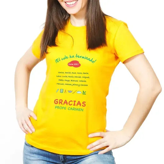 Camiseta Gracias Profe personalizada (Vista alternativa)