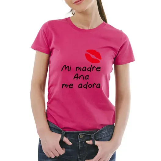 Camiseta mi madre me adora personalizada (Vista alternativa)