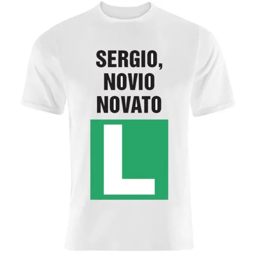 Camiseta novio novato personalizada (Foto de catálogo)