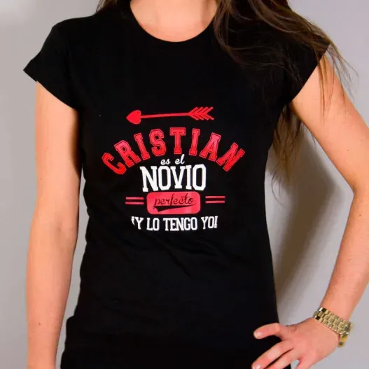 Camiseta Novio Perfecto personalizada (Idea de regalo original)