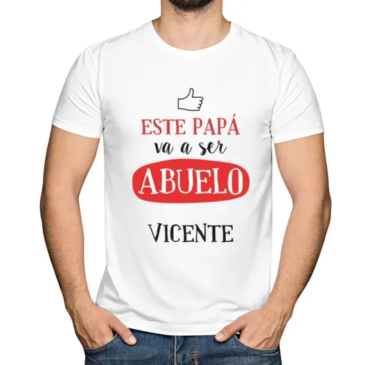 Camiseta para anunciar embarazo al abuelo (Idea de regalo original)