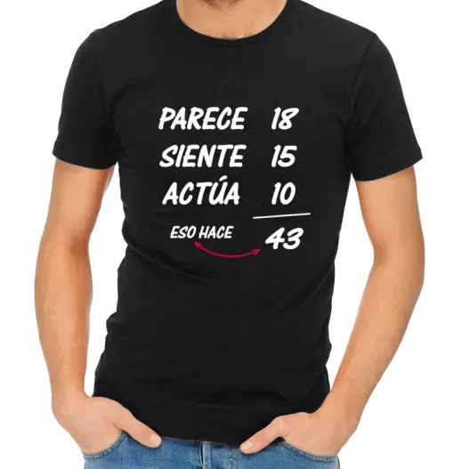 Camiseta para cumplea&ntilde;os personalizada (Idea de regalo original)