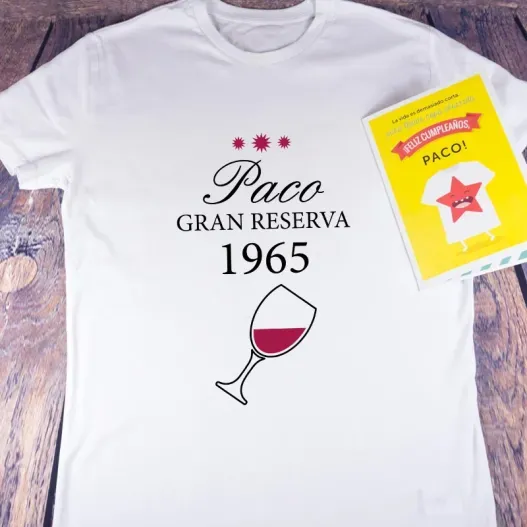 Camiseta para hombre personalizada 'Cumplea&ntilde;os' (Idea de regalo original)